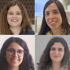As cientistas Andreia Trindade Pereira, Joana Sacramento, Raquel Boia e Sara Peixoto.