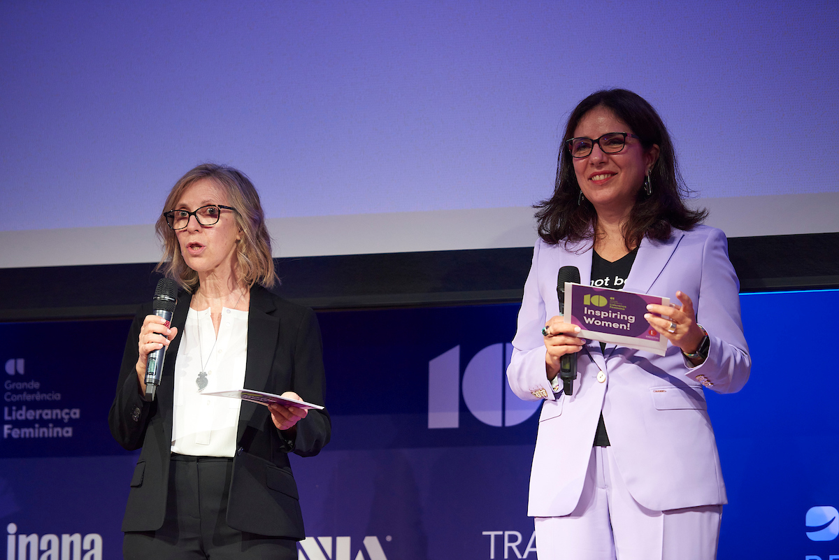 Maria Serina e Isabel Canha, fundadoras da Executiva, a abrir a conferência.