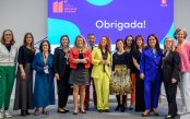 Os oradores da 11.ª Grande Conferência Liderança Feminina (Porto).