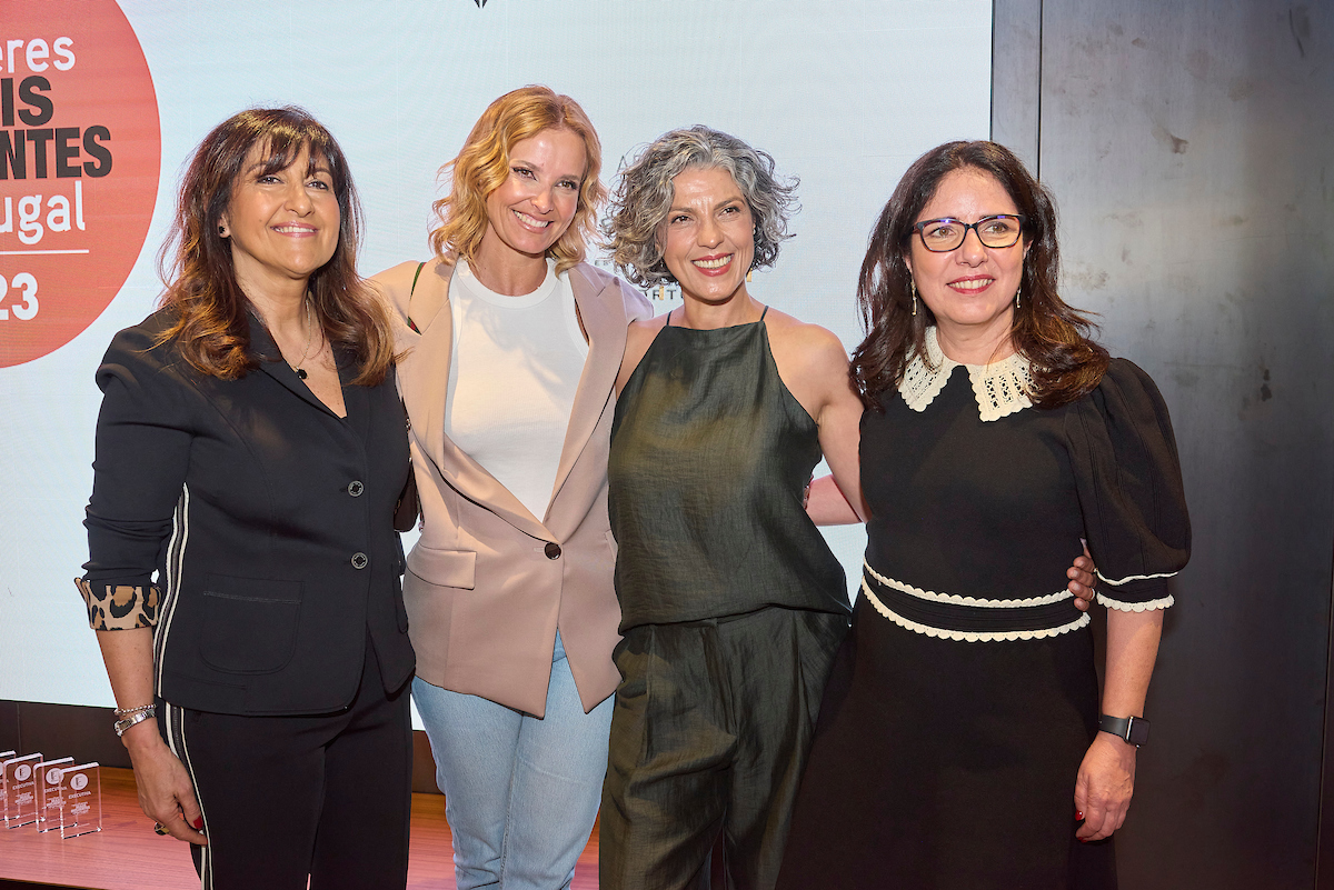 Teresa Lameiras, da SIVA, a premiada Cristina Ferreira, da TVI, a apresentadora Sónia Santos, e Isabel Canha, cofundadora da Executiva.