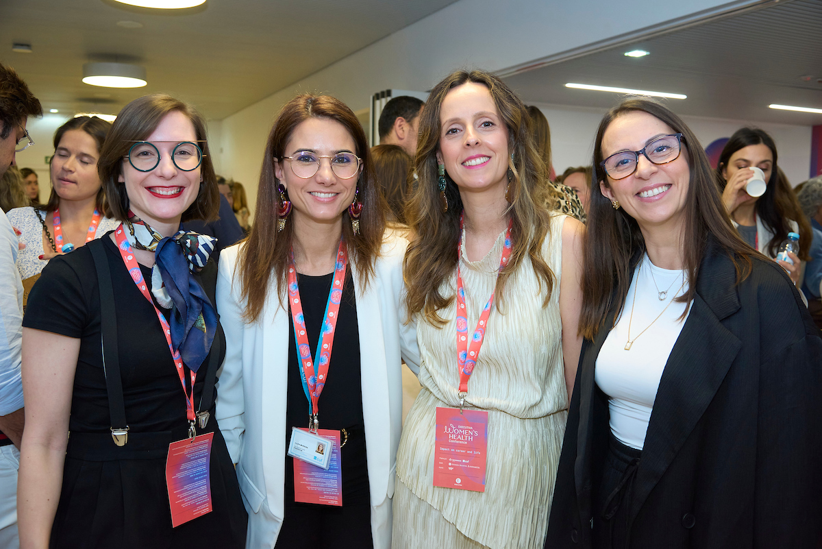 Diana Grangeia, da Novartis, Filipa Moreira, da CUF, Patricia Adegas e Vanda Alves, da Novartis.